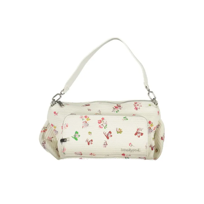 White Polyethylene Handbag made by Desigual