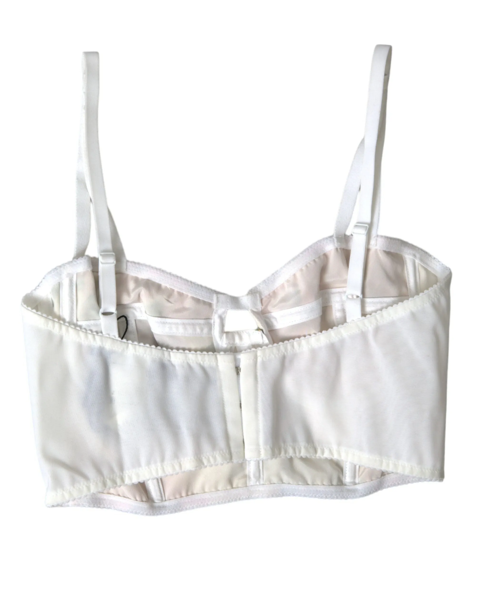 Floral Silk Blend Bustier Crop Top sold by Louxly product image thumbnail 3