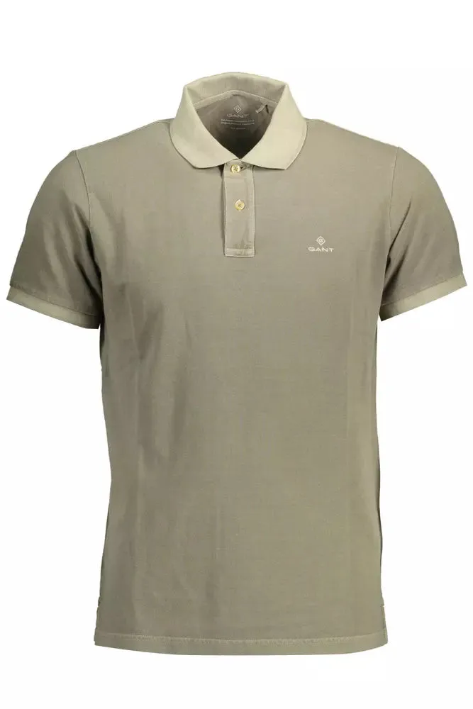 Elegant Short-Sleeved Green Polo sold by Louxly