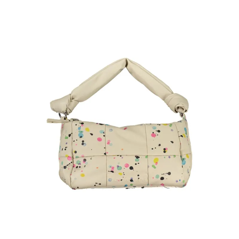 Beige Polyethylene Handbag sold by Louxly