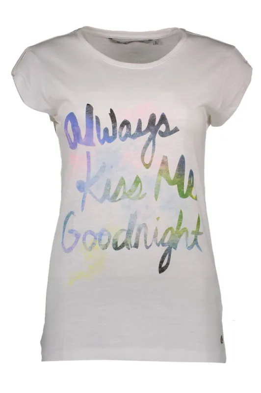 Silvian Heach Chic White Printed T-Shirt sold by Louxly