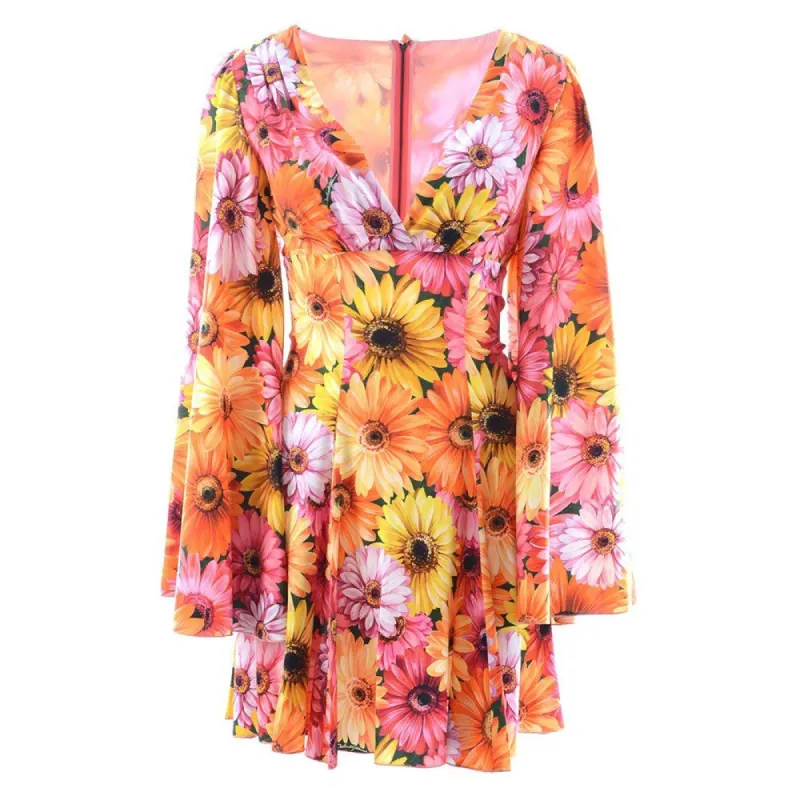 Multicolor Silk Dress sold by Louxly