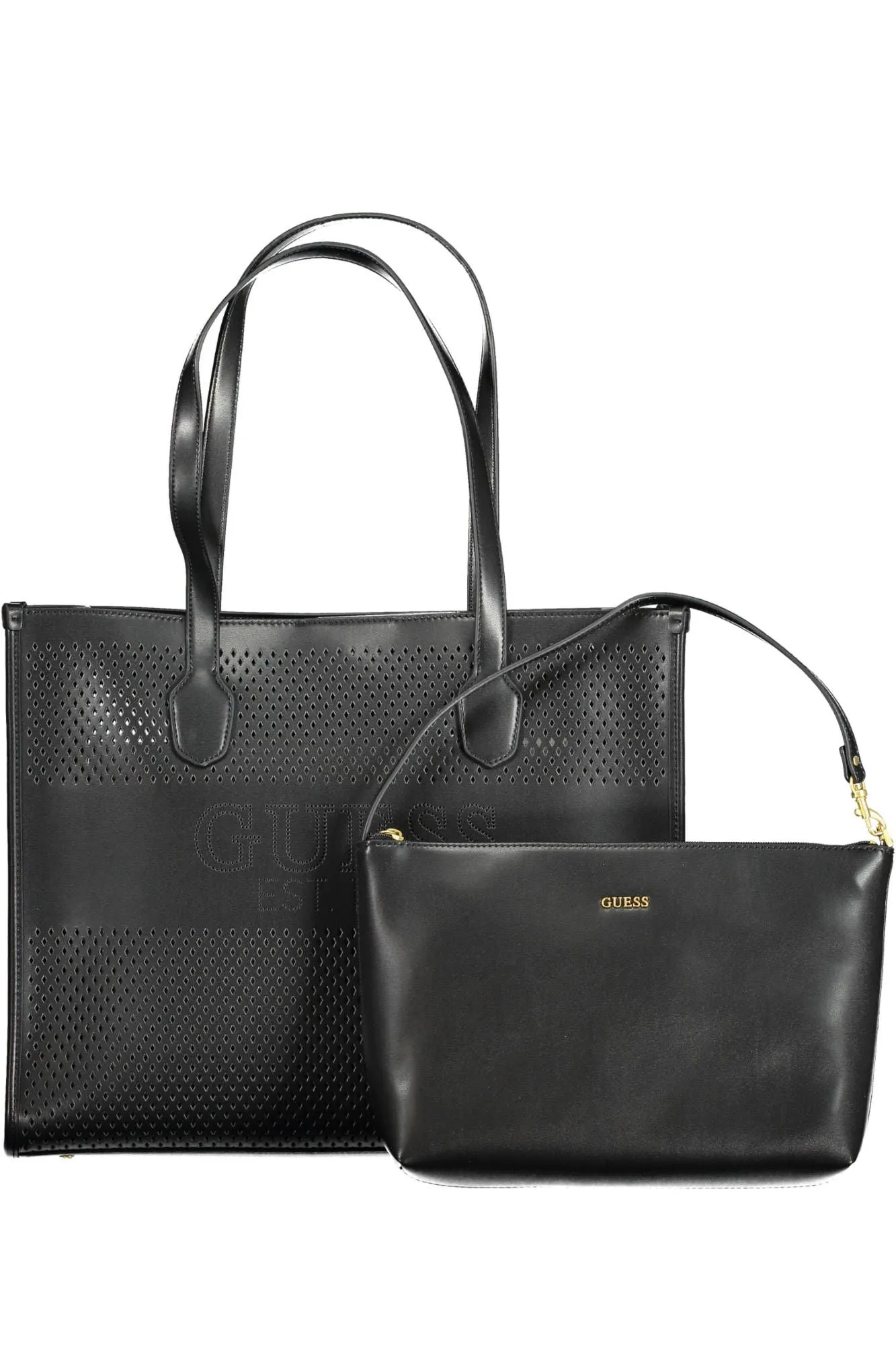 Chic Black Convertible Shoulder Bag with Pochette sold by Louxly product image thumbnail 3