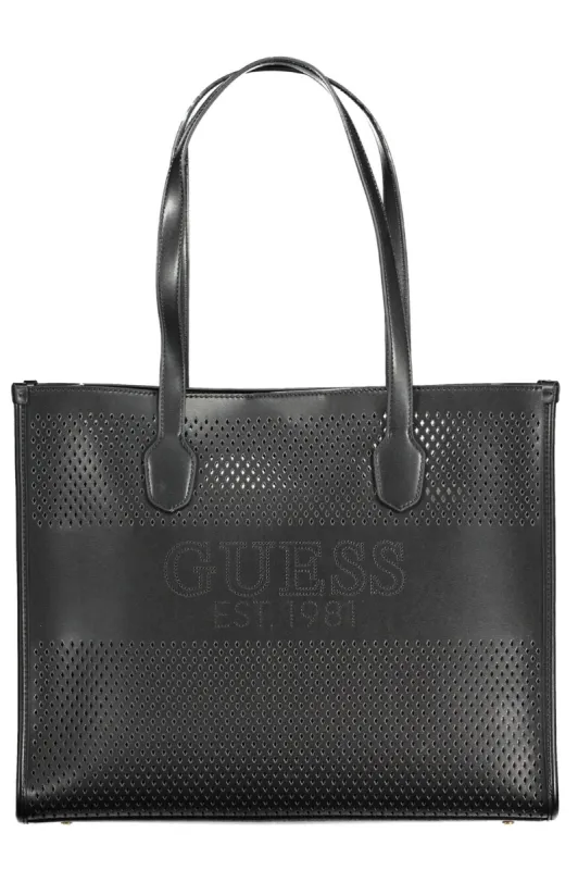 Chic Black Convertible Shoulder Bag with Pochette sold by Louxly