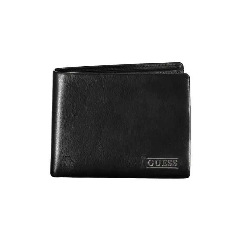 Sleek Black Leather Bifold Wallet sold by Louxly
