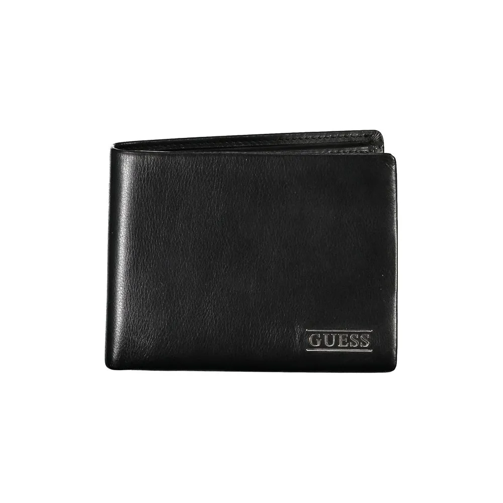 Sleek Black Leather Bifold Wallet sold by Louxly