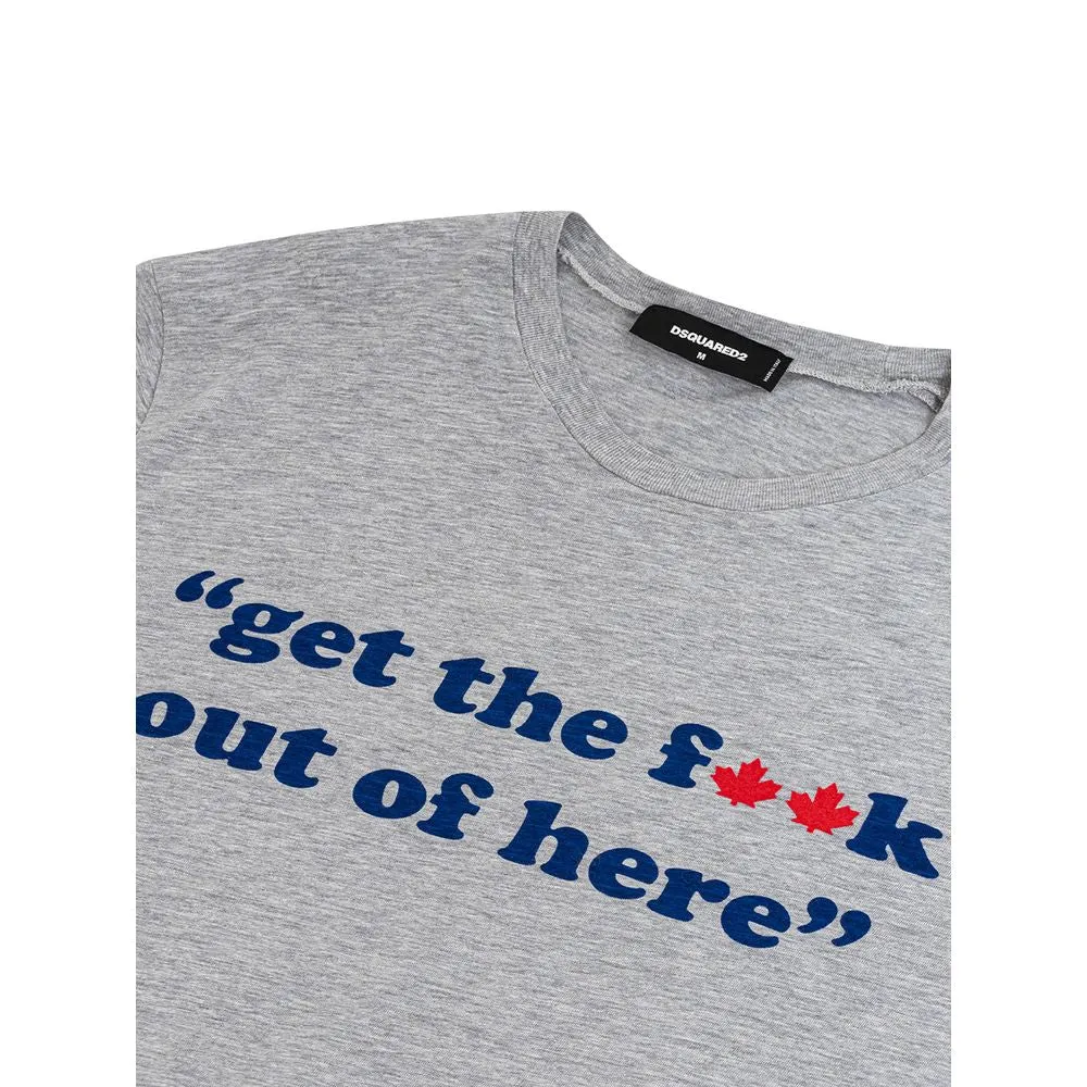 Gray Cotton T-Shirt sold by Louxly product image thumbnail 3