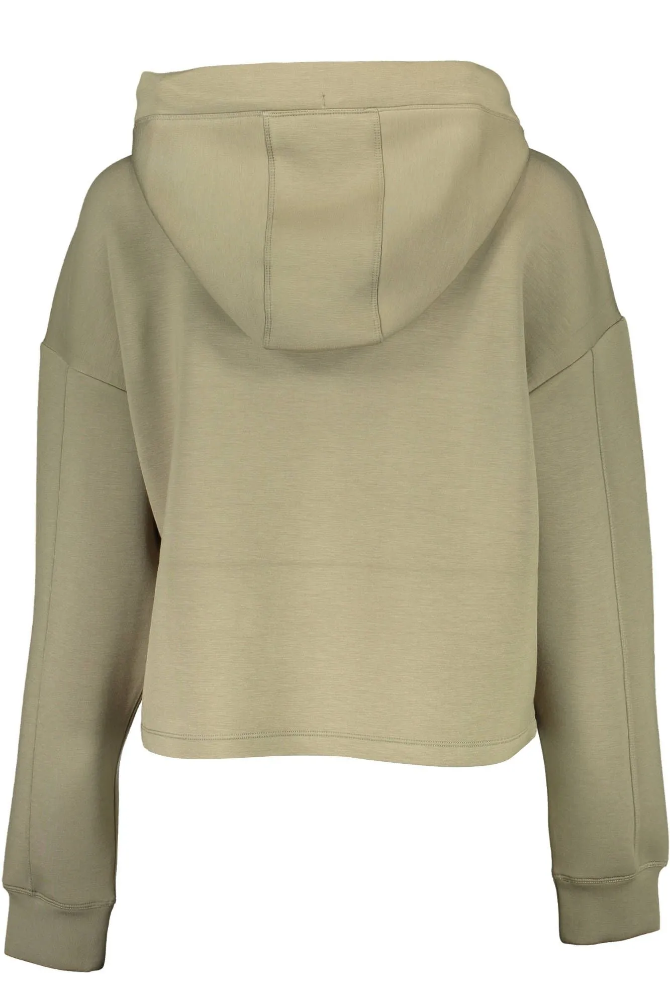 Chic Green Hooded Sweatshirt with Logo Print sold by Louxly product image thumbnail 2