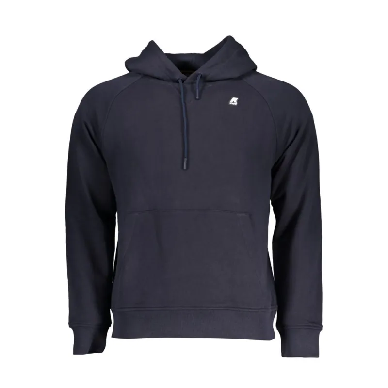 Chic Hooded Blue Cotton Sweatshirt sold by Louxly