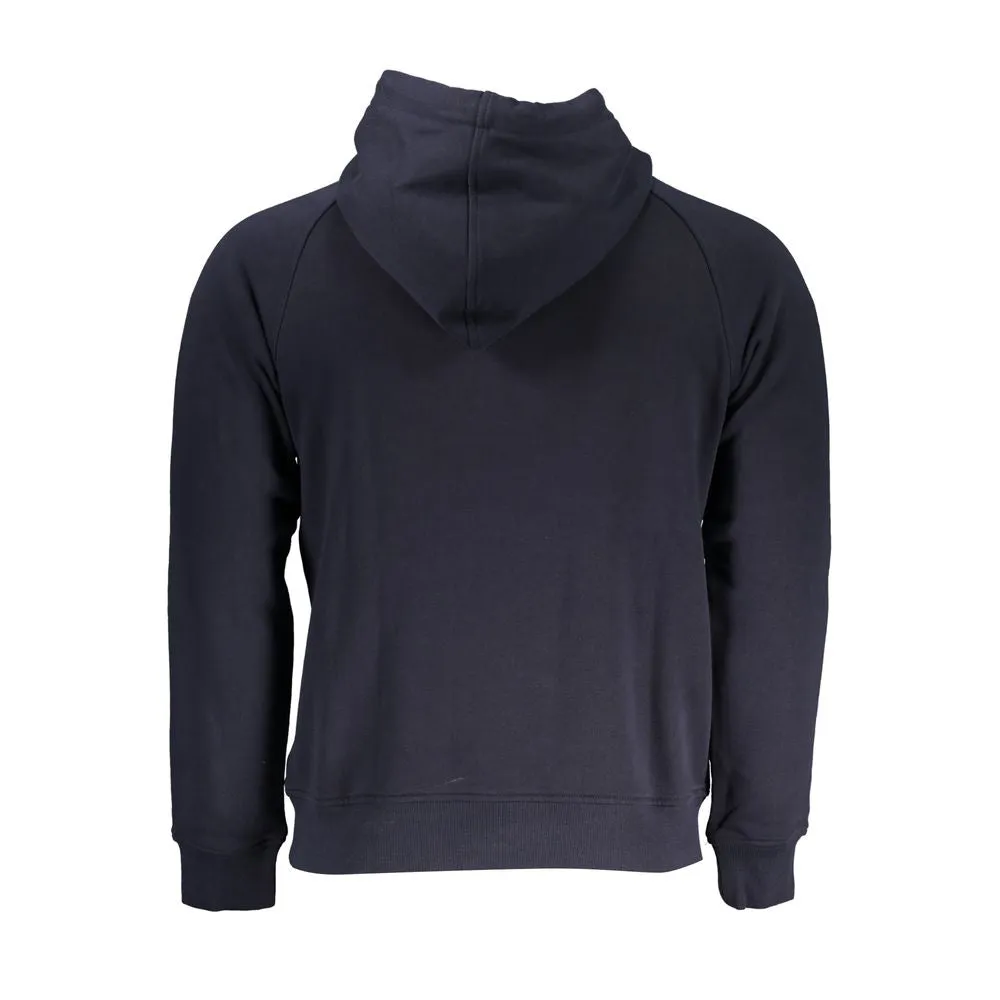 Chic Hooded Blue Cotton Sweatshirt sold by Louxly product image thumbnail 2