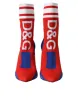 Red Blue Stretch Sock Style Short Boots Logo Shoes sold by Louxly