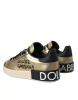 Gold Portofino Calf Leather Sneakers Women Shoes sold by Louxly