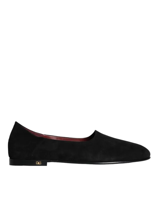 Black Suede Loafers Formal Slip On Shoes sold by Louxly
