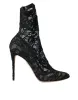 Black Stretch Taormina Lace Boots Shoes sold by Louxly