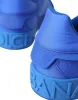 Blue Leather Fabric Low Top Sneakers Shoes sold by Louxly