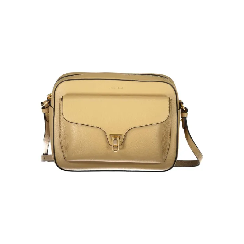 Beige Leather Handbag sold by Louxly