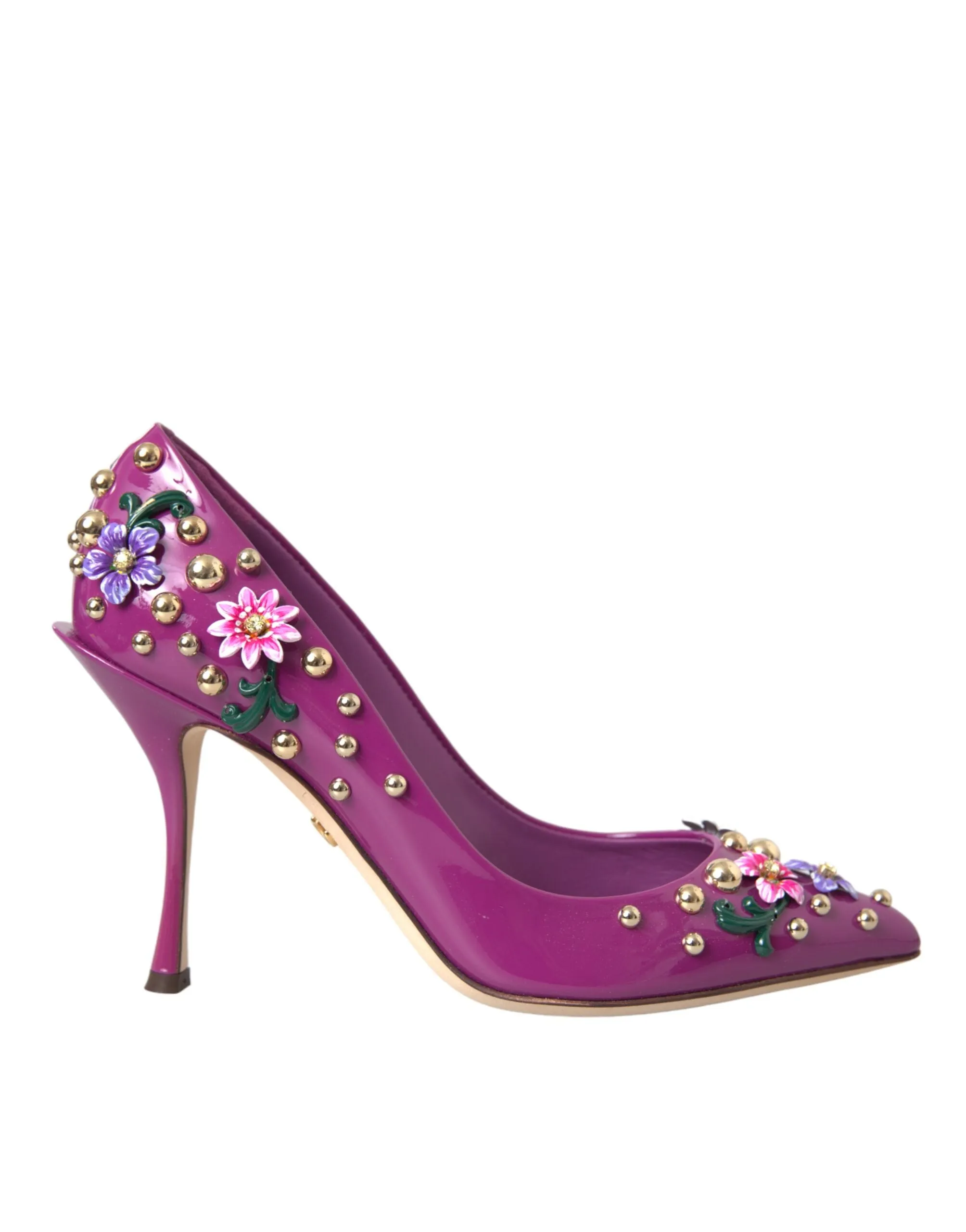 Purple Embellished High Heels Pumps Shoes sold by Louxly