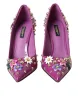 Purple Embellished High Heels Pumps Shoes sold by Louxly