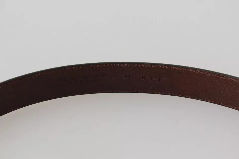 Brown Leather Gold Buckle Men Belt sold by Louxly product image thumbnail 4
