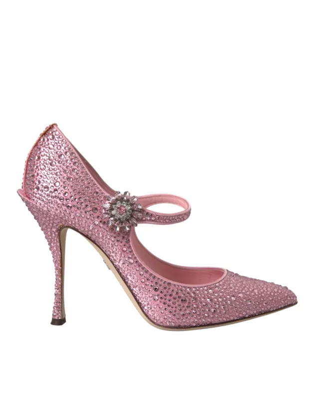 Pink Strass Crystal Heels Pumps Shoes sold by Louxly