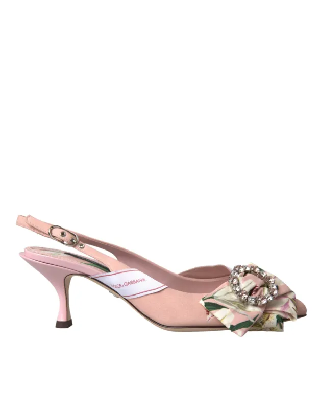 Pink Lily Crystal Cady Slingback Heel Shoes sold by Louxly