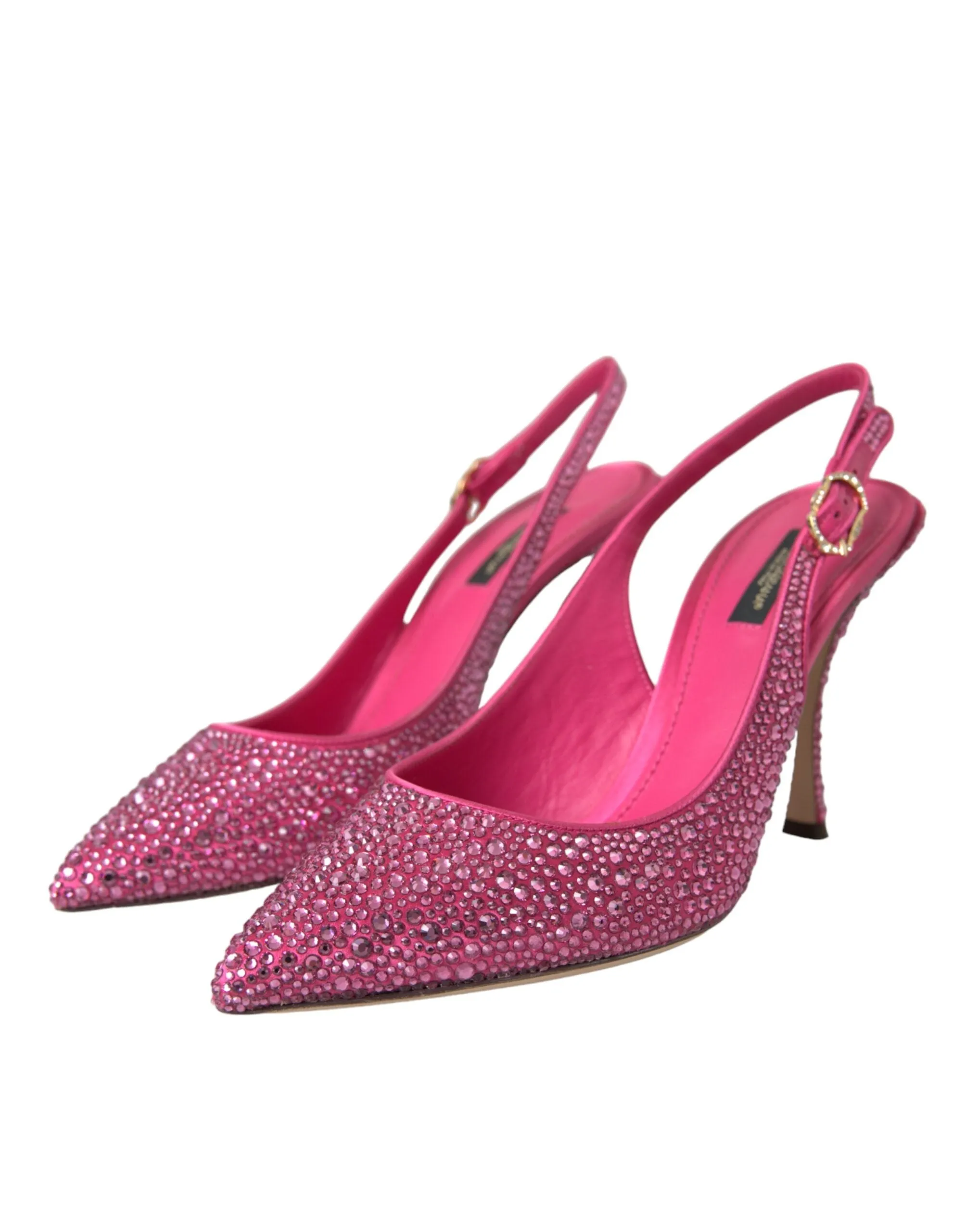 Pink Strass Crystal Heels Slingbacks Shoes sold by Louxly product image thumbnail 3