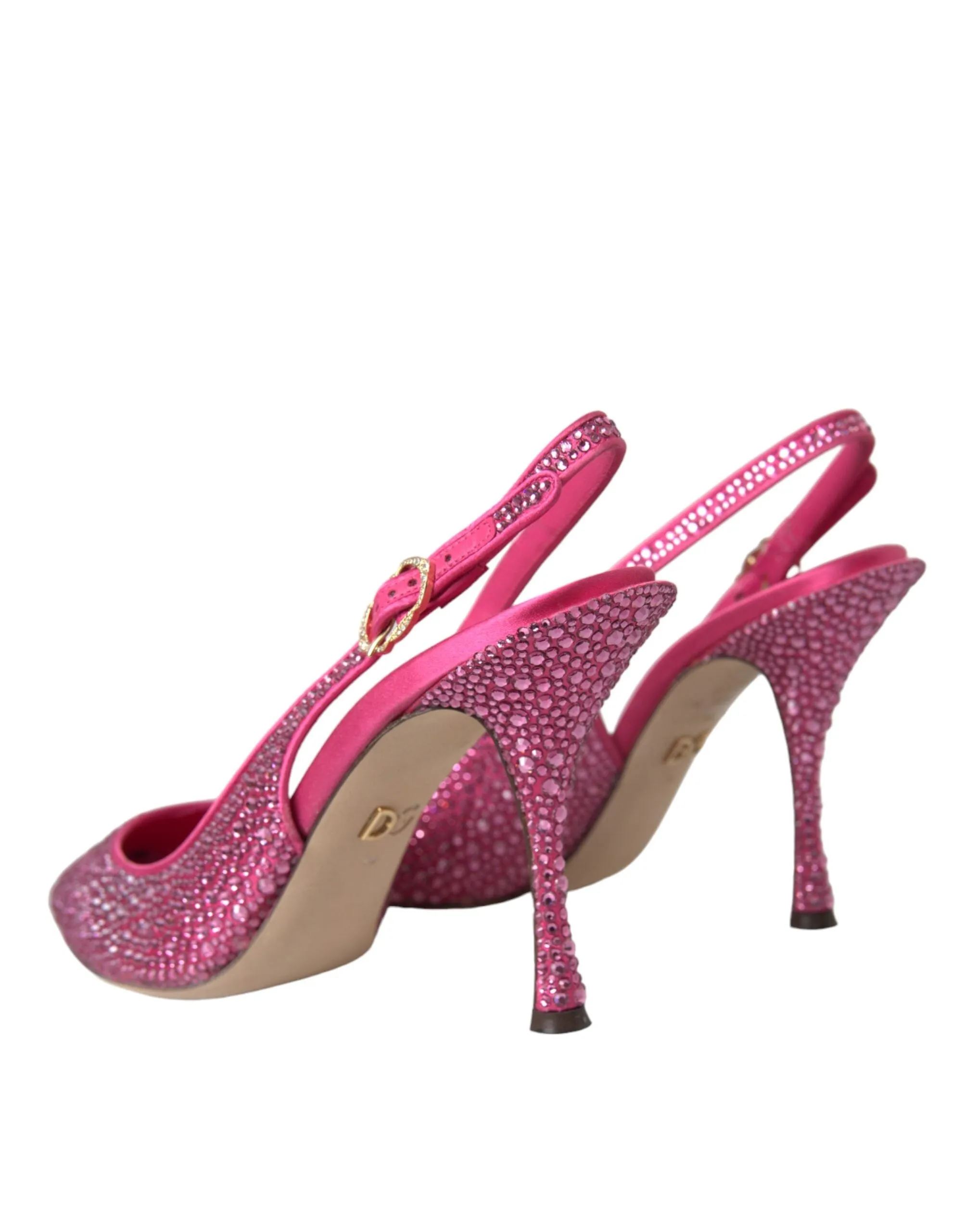 Pink Strass Crystal Heels Slingbacks Shoes sold by Louxly product image thumbnail 4