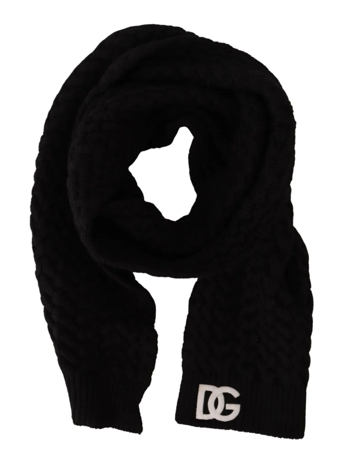 Elegant Black Cashmere Scarf sold by Louxly