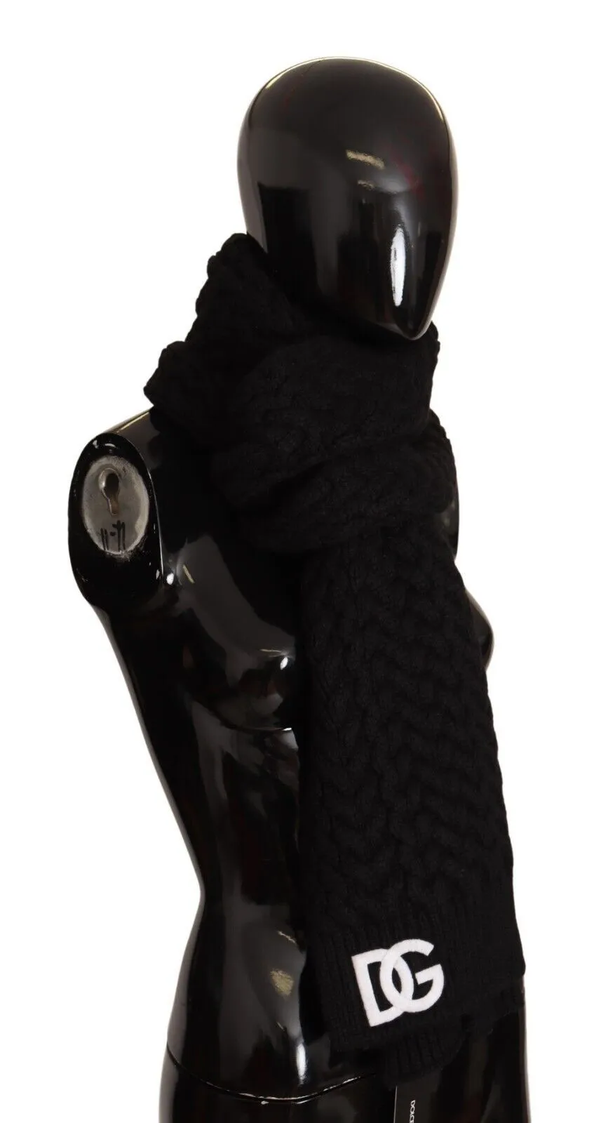 Elegant Black Cashmere Scarf sold by Louxly product image thumbnail 3