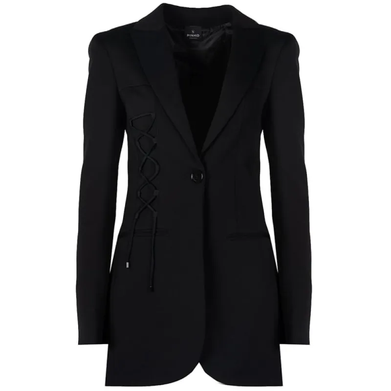 Black Viscose Suits & Blazer sold by Louxly