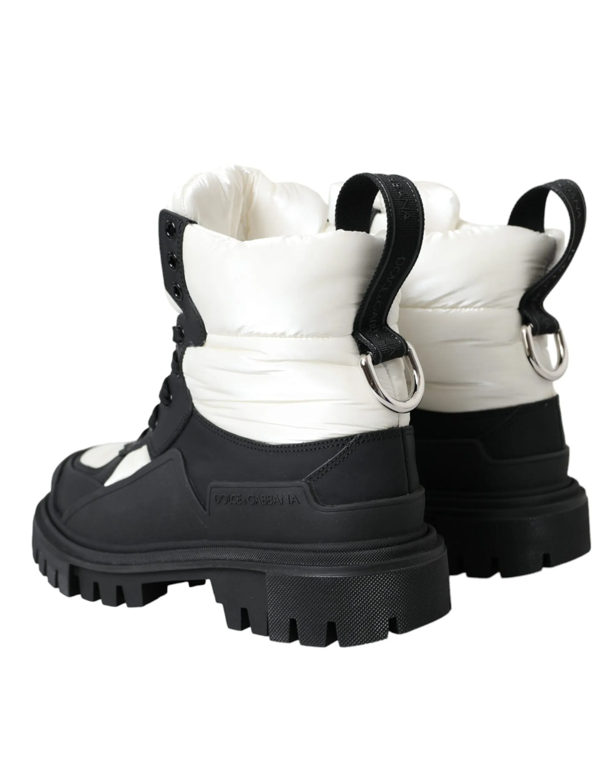 Black White Logo Padded Trekking Boots Shoes sold by Louxly product image thumbnail 4