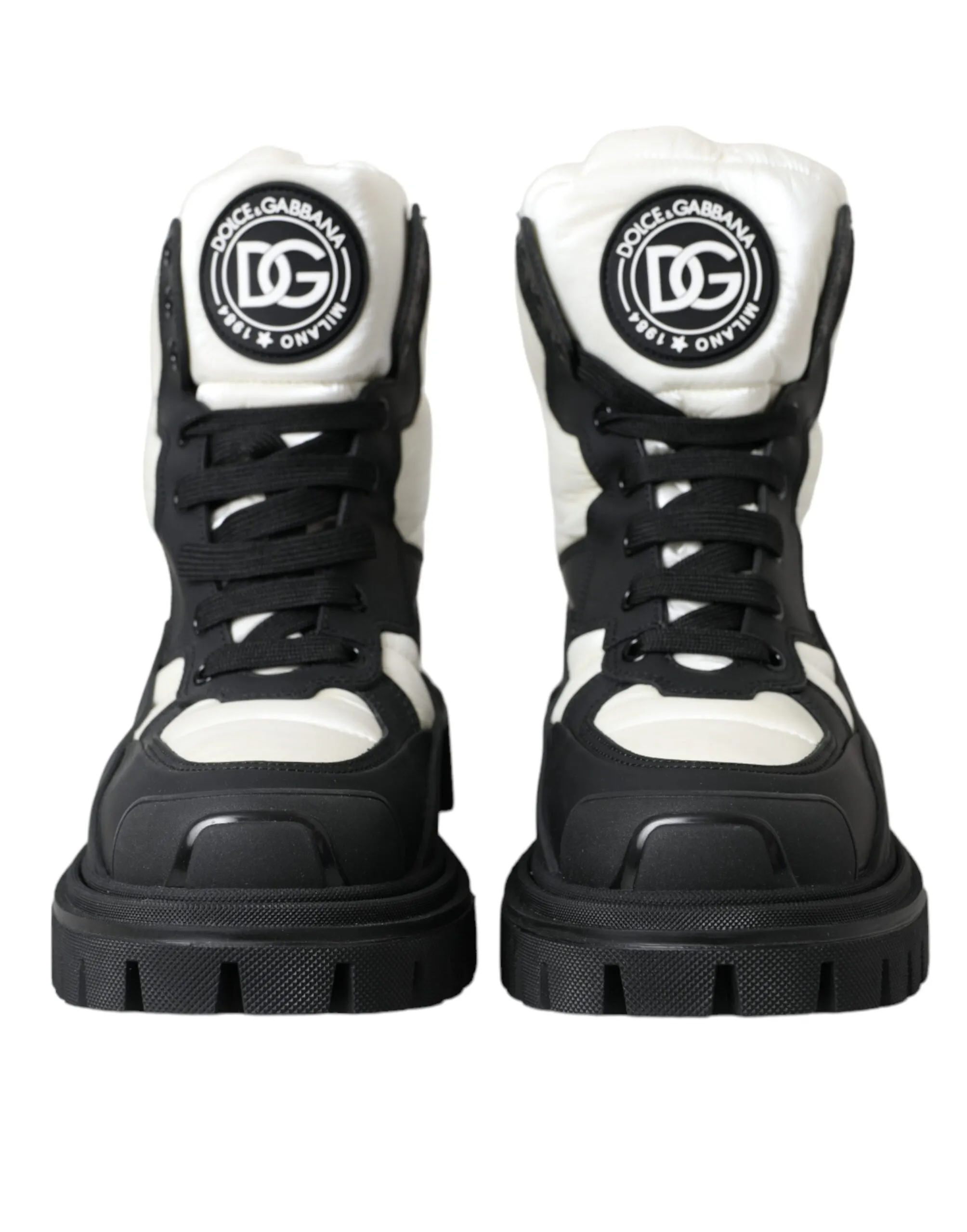 Black White Logo Padded Trekking Boots Shoes sold by Louxly product image thumbnail 2