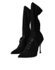 Black Stiletto Heels Mid Calf Boots Shoes sold by Louxly