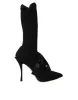 Black Stiletto Heels Mid Calf Boots Shoes sold by Louxly