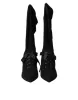 Black Stiletto Heels Mid Calf Boots Shoes sold by Louxly