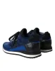 Blue Black Calf Hair Leather Sneakers Shoes sold by Louxly