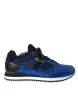 Blue Black Calf Hair Leather Sneakers Shoes sold by Louxly