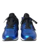 Blue Black Calf Hair Leather Sneakers Shoes sold by Louxly