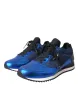 Blue Black Calf Hair Leather Sneakers Shoes sold by Louxly