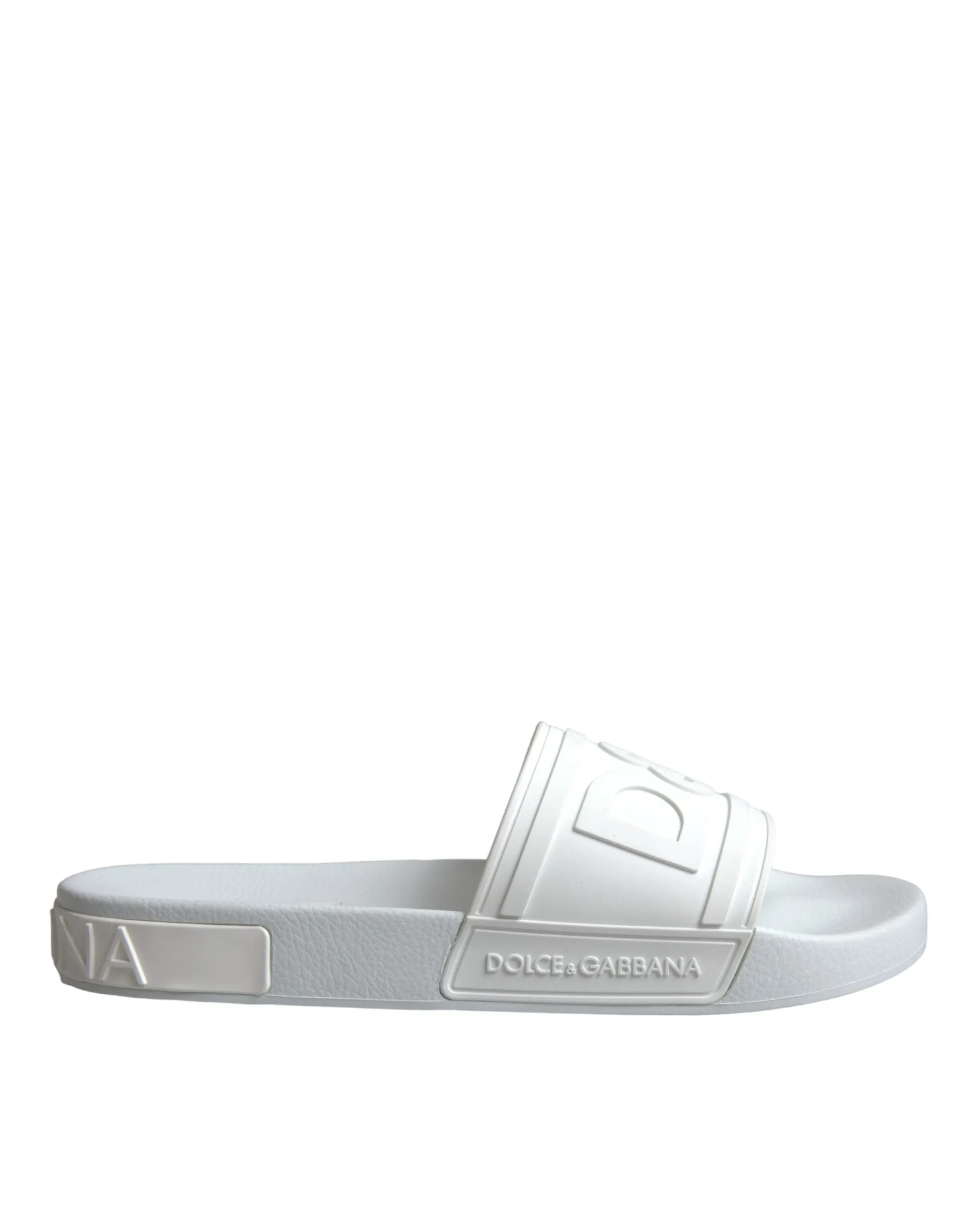 White Rubber Slides Sandals Beachwear Shoes sold by Louxly