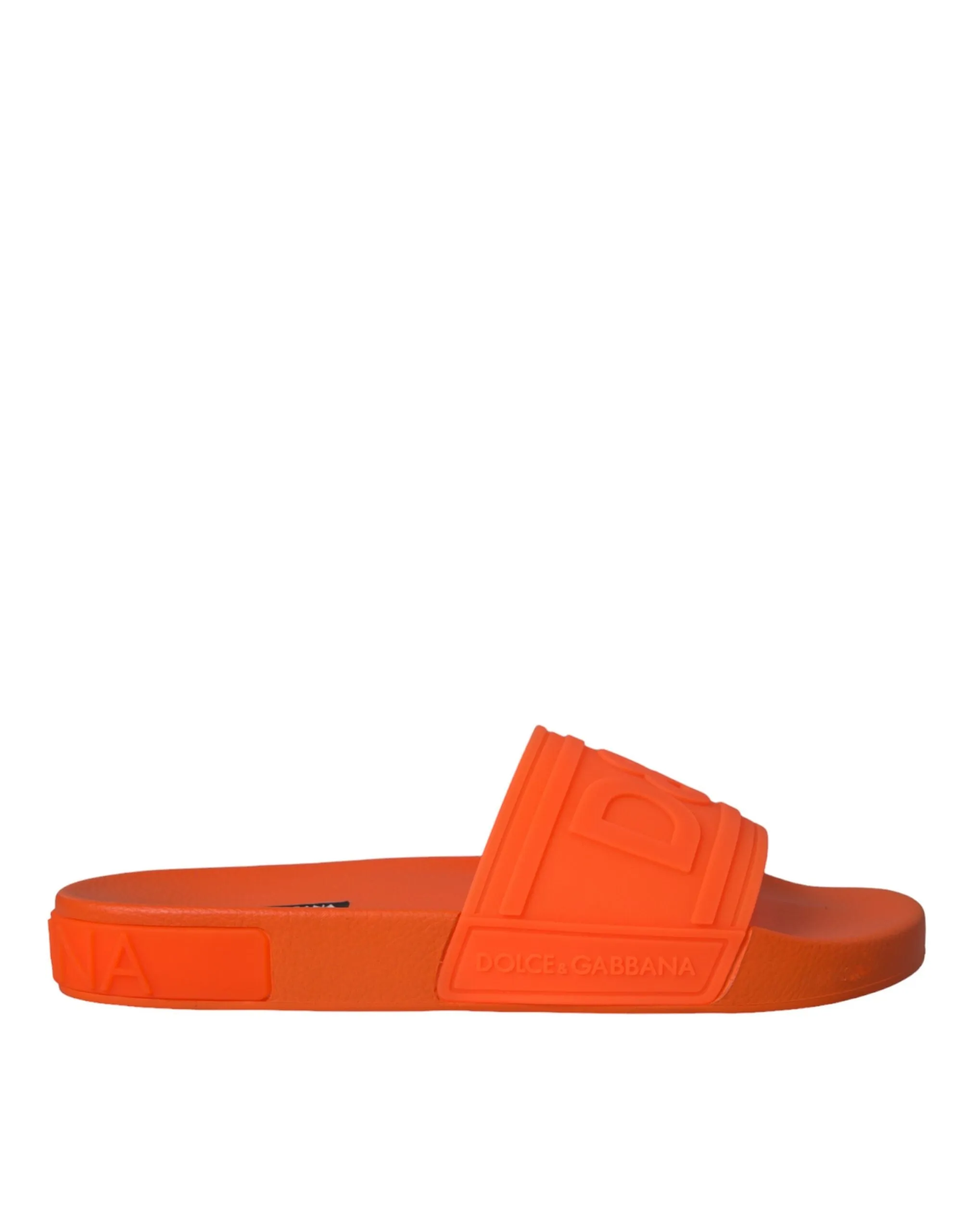 Orange Rubber Slides Sandals Beachwear Shoes sold by Louxly