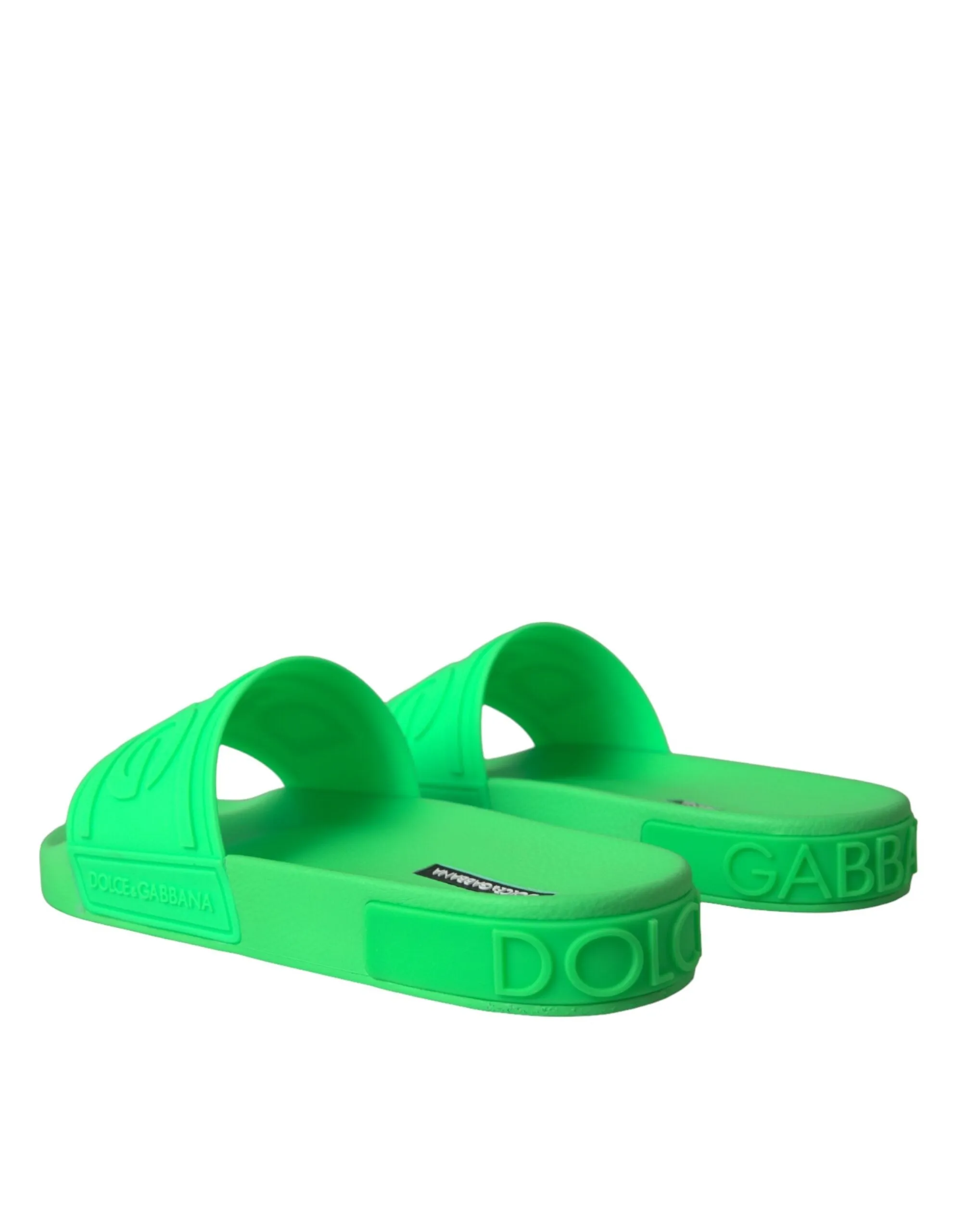 Green Leather Slides Sandals Beachwear Shoes sold by Louxly product image thumbnail 4