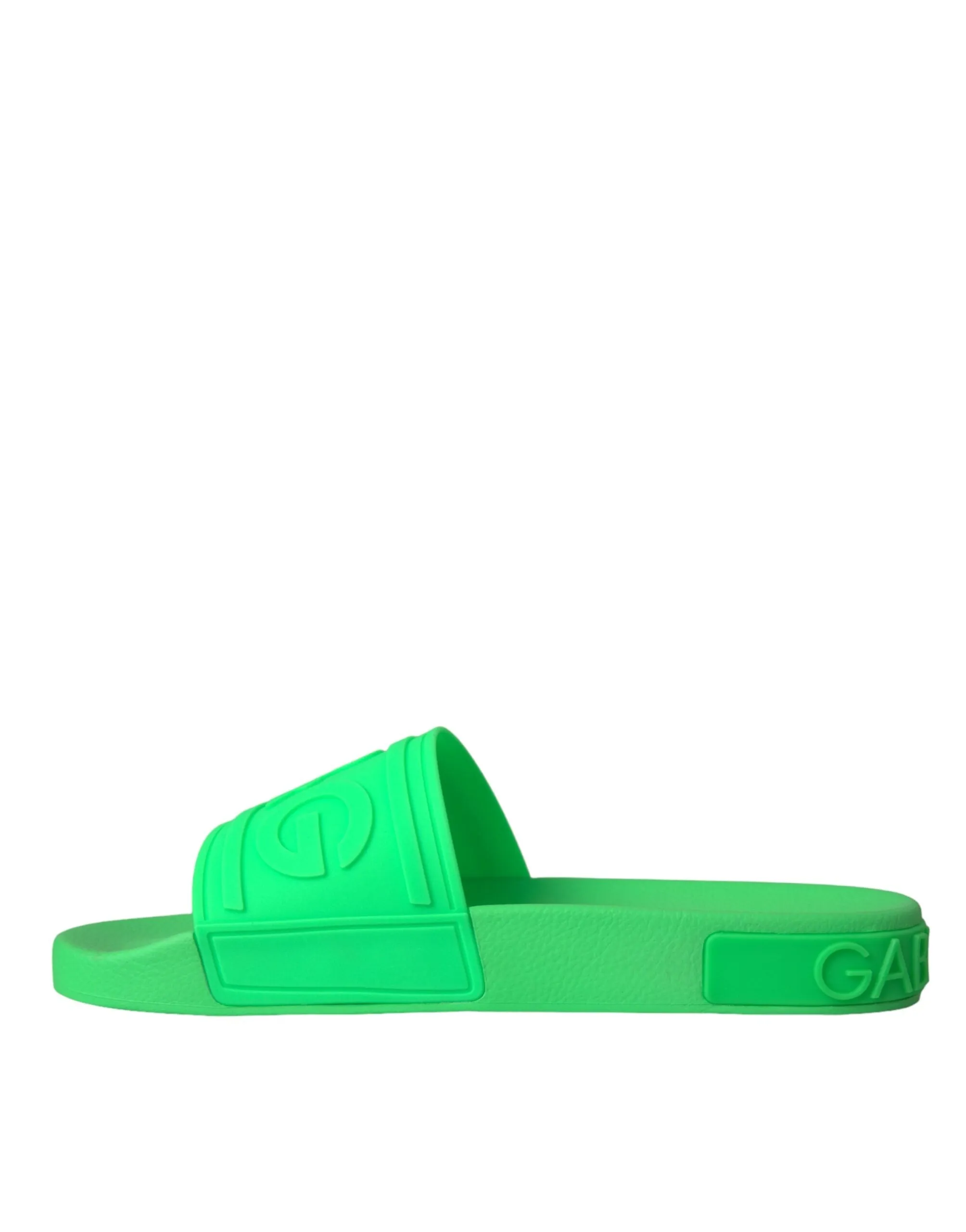Green Leather Slides Sandals Beachwear Shoes sold by Louxly product image thumbnail 5