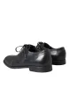 Black Leather Derby Formal Dress Men Shoes sold by Louxly