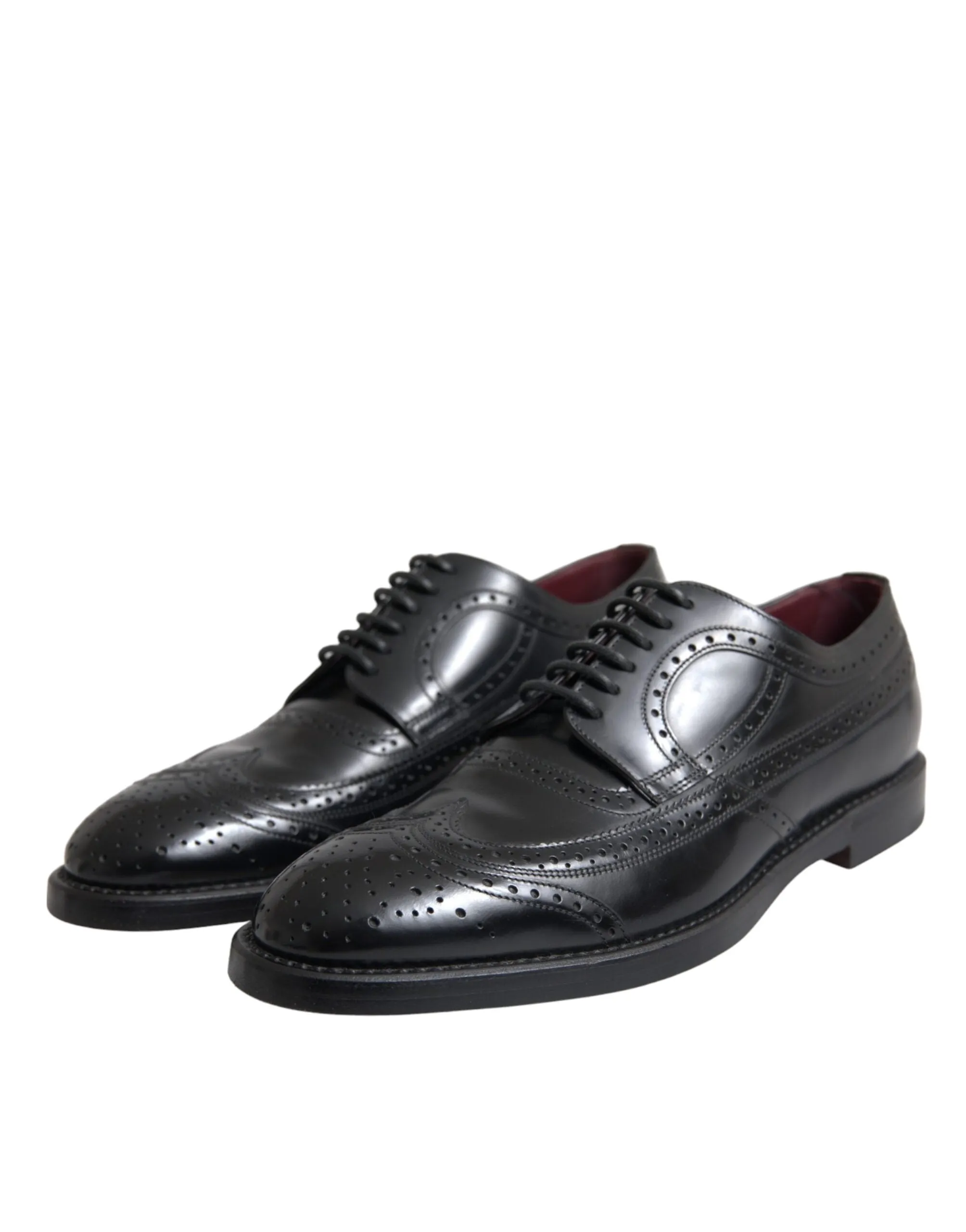 Black Leather Oxford Wingtip Formal Men Shoes sold by Louxly product image thumbnail 3