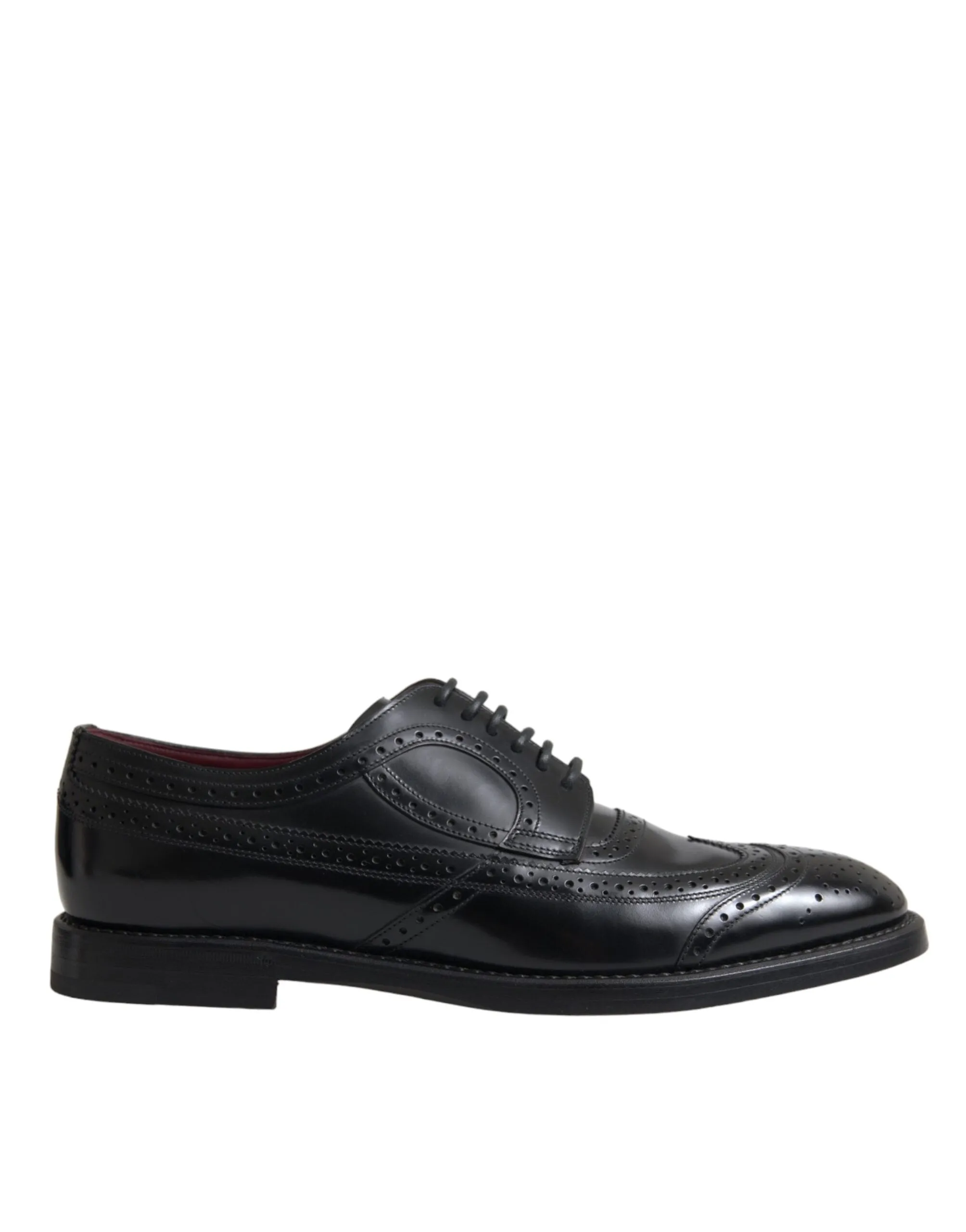 Black Leather Oxford Wingtip Formal Men Shoes sold by Louxly