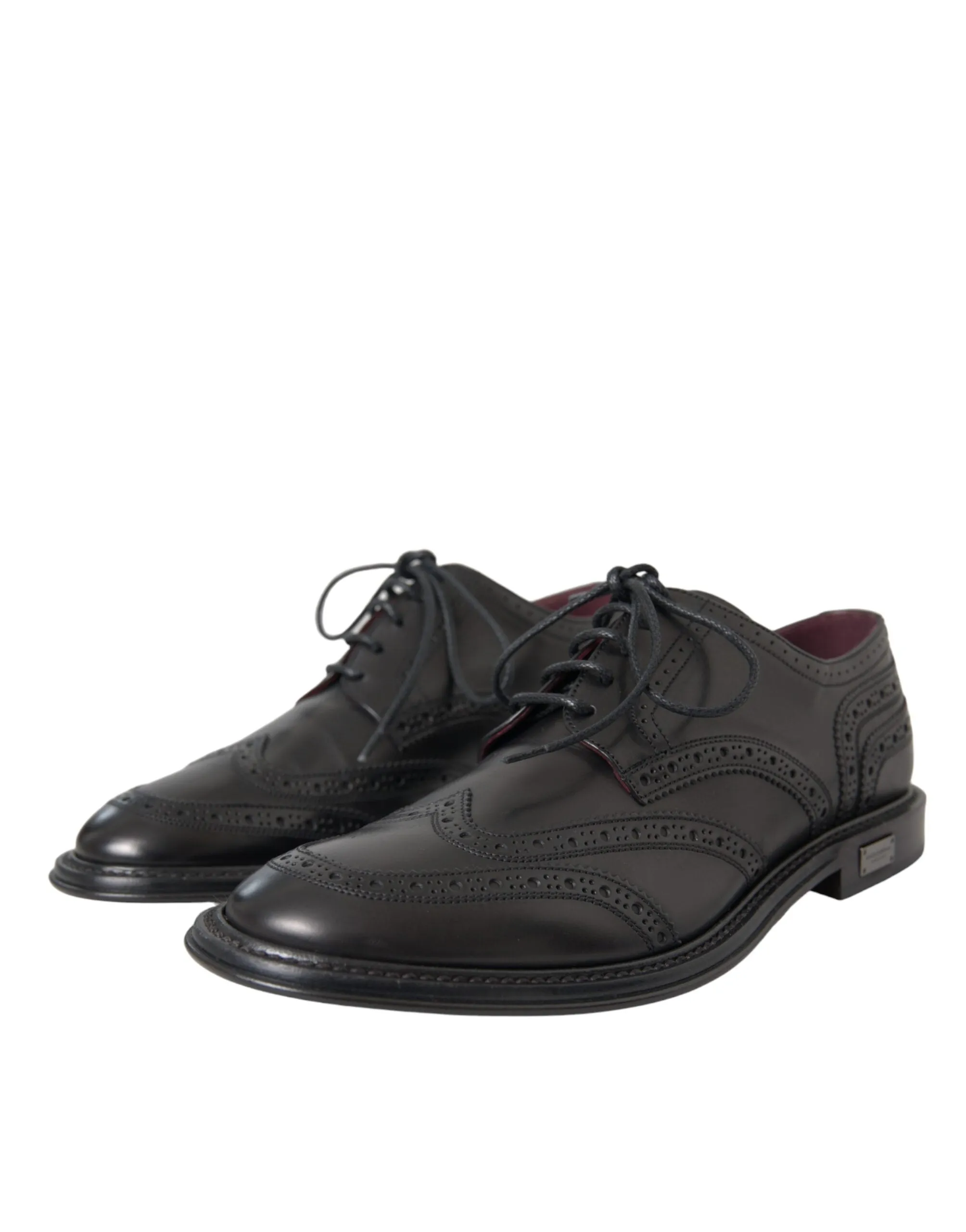 Black Leather Oxford Wingtip Formal Men Shoes sold by Louxly product image thumbnail 3