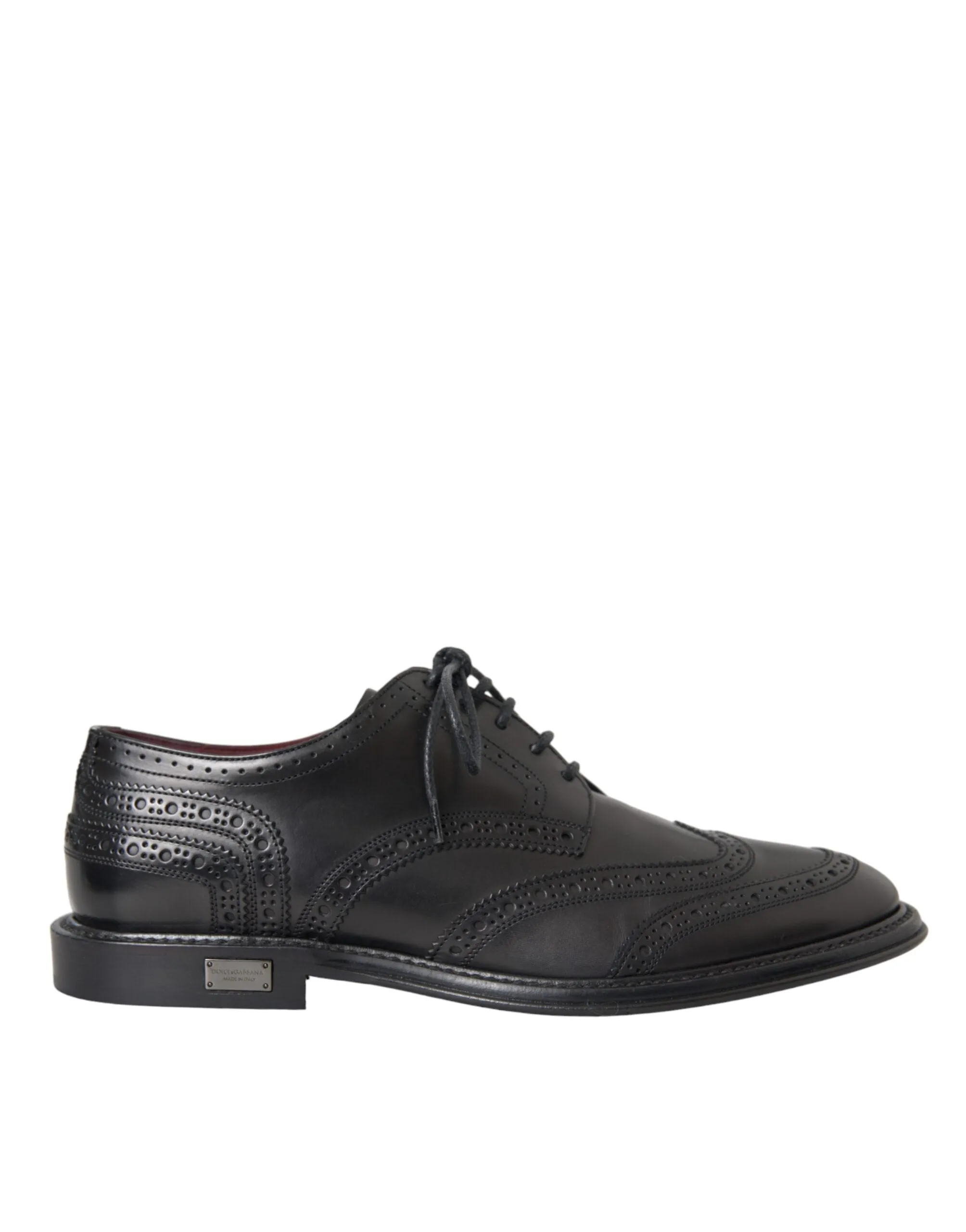 Black Leather Oxford Wingtip Formal Men Shoes sold by Louxly