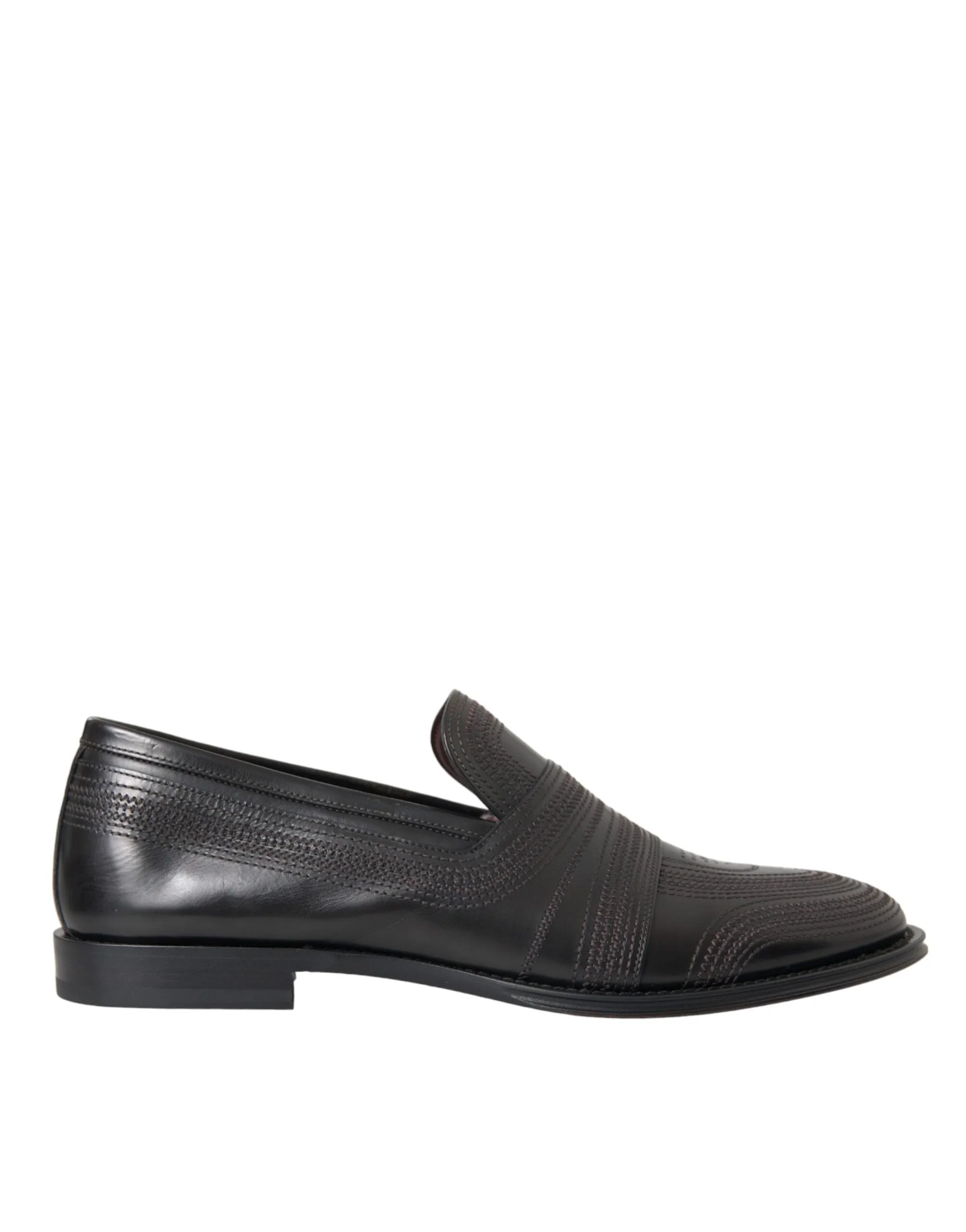 Black Brown Leather Loafer Men Dress Shoes sold by Louxly