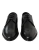 Black Leather Derby Men Formal Shoes Dress sold by Louxly